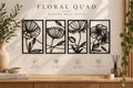FLORA Botanical Wall Art – Set of 4
