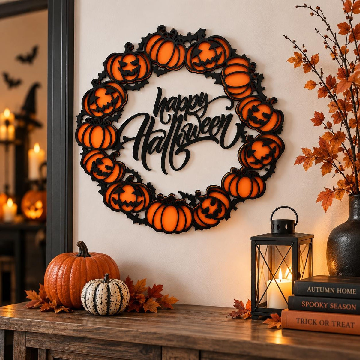 Halloween Wreath Wall Art