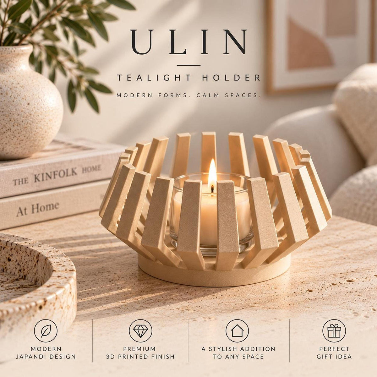 ULIN Geometric Tealight Holder