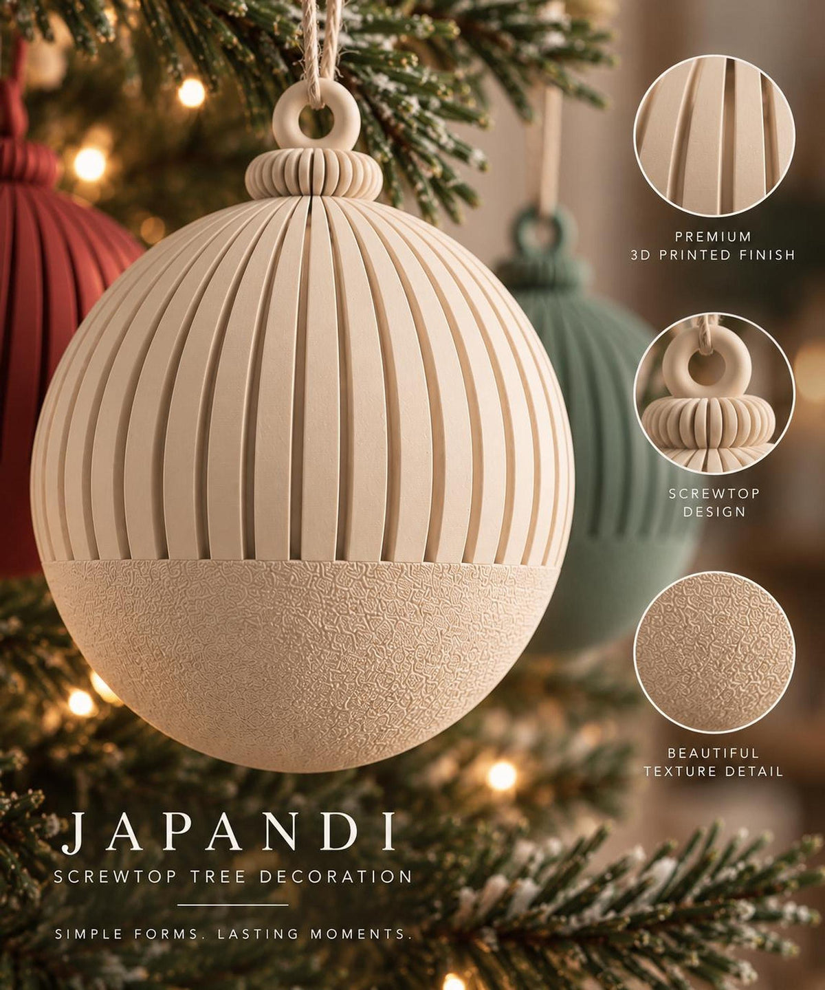 Japandi Christmas Tree Keepsake
