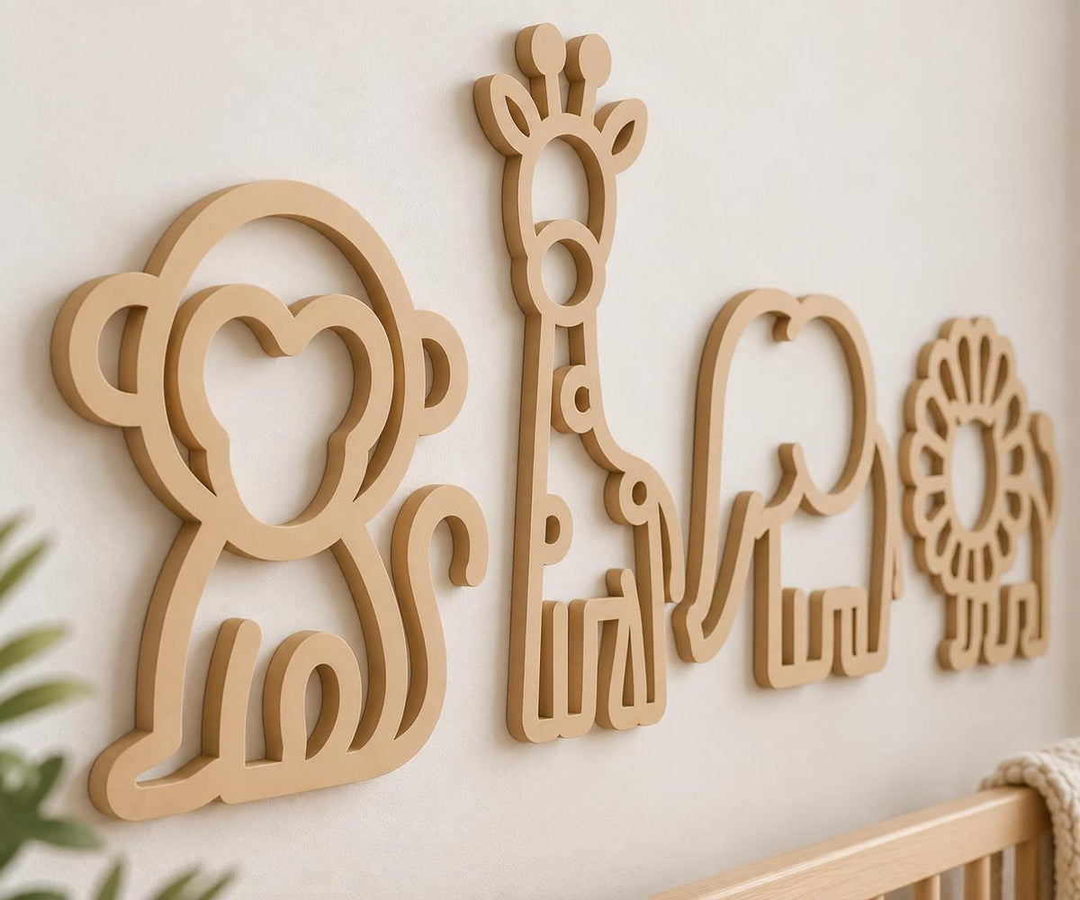 WOODLAND Nursery Wall Art – Set of 3