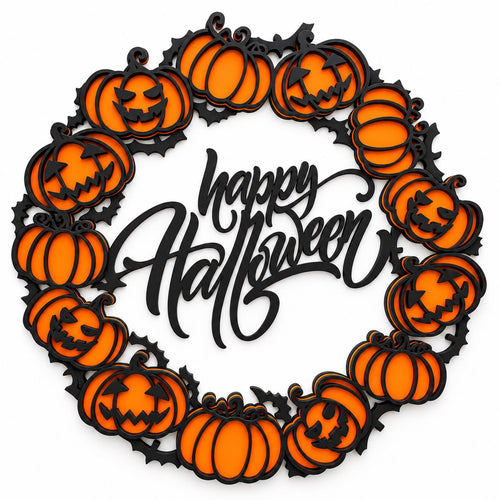 Halloween Wreath Wall Art