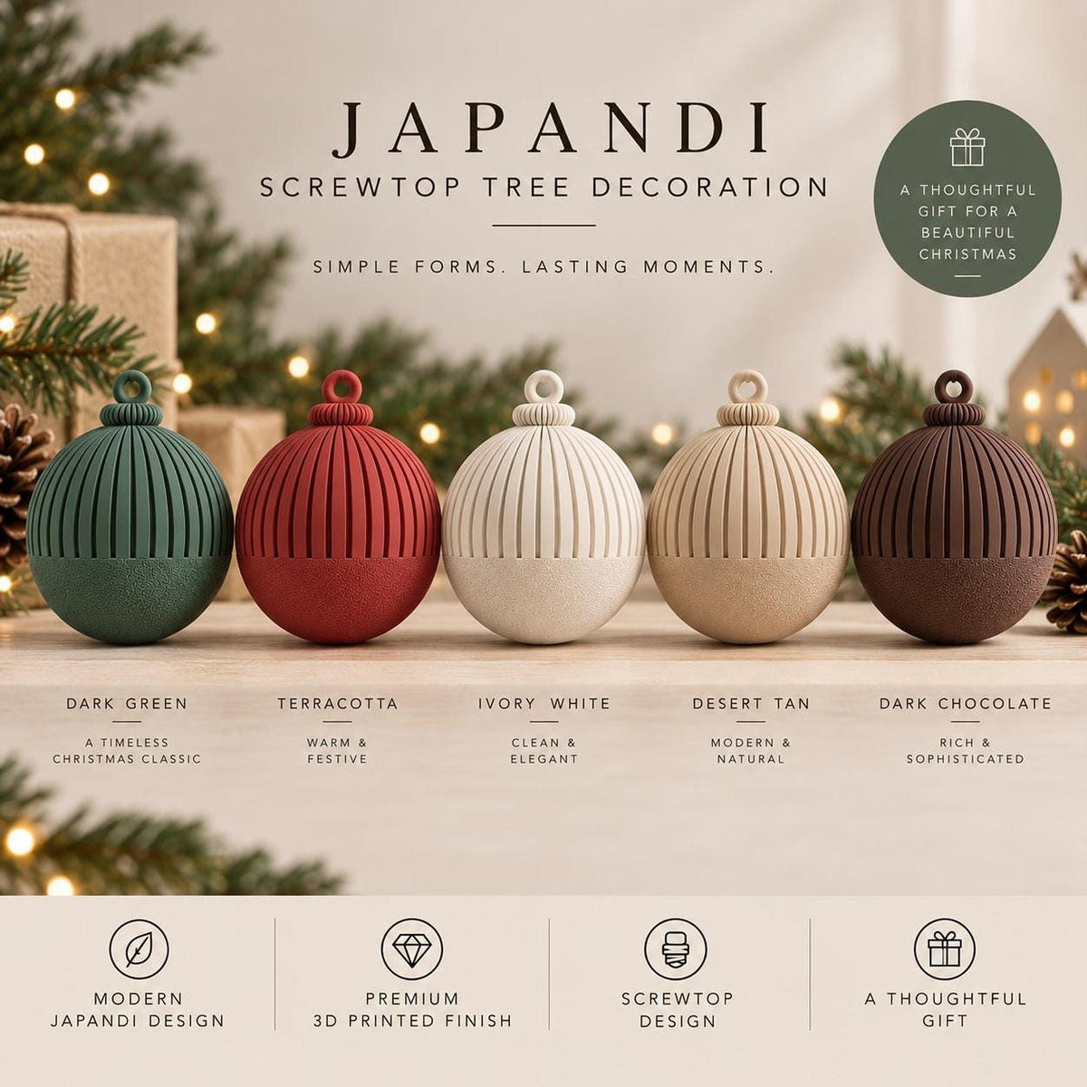 Japandi Christmas Tree Keepsake