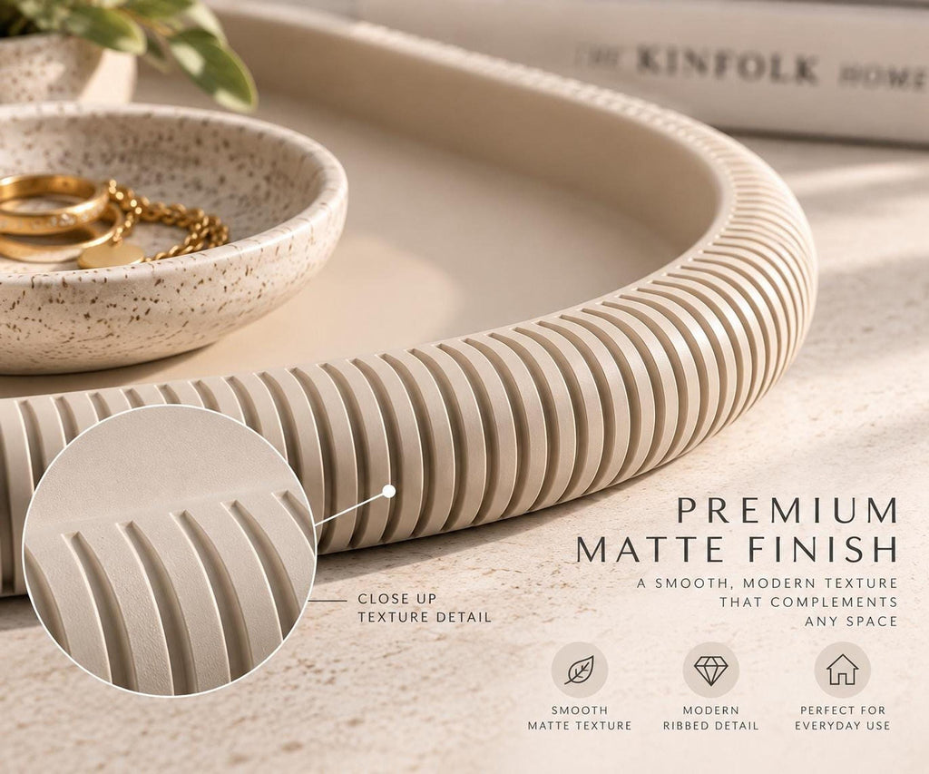 Japandi Decorative Tray