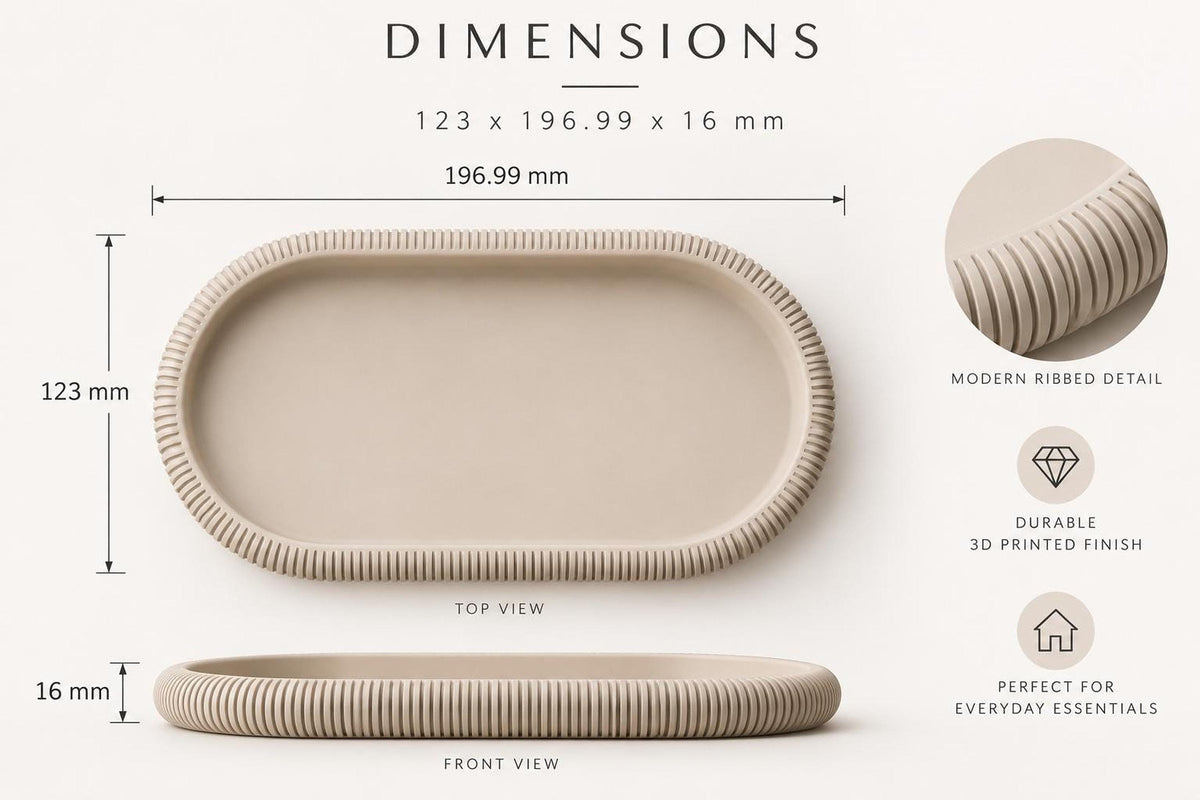 Japandi Decorative Tray