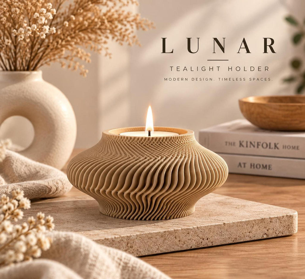 LUNAR Wave Tealight Holder