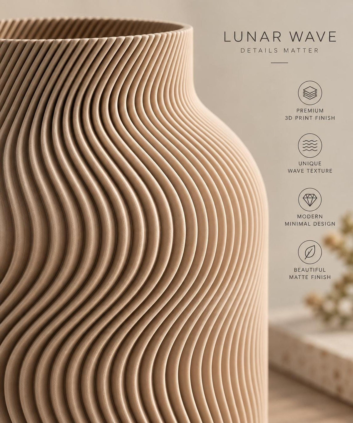 LUNAR Wave Vase