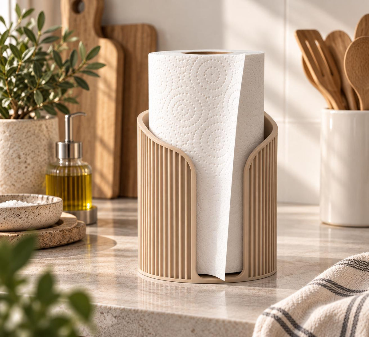 Japandi Paper Towel Holder