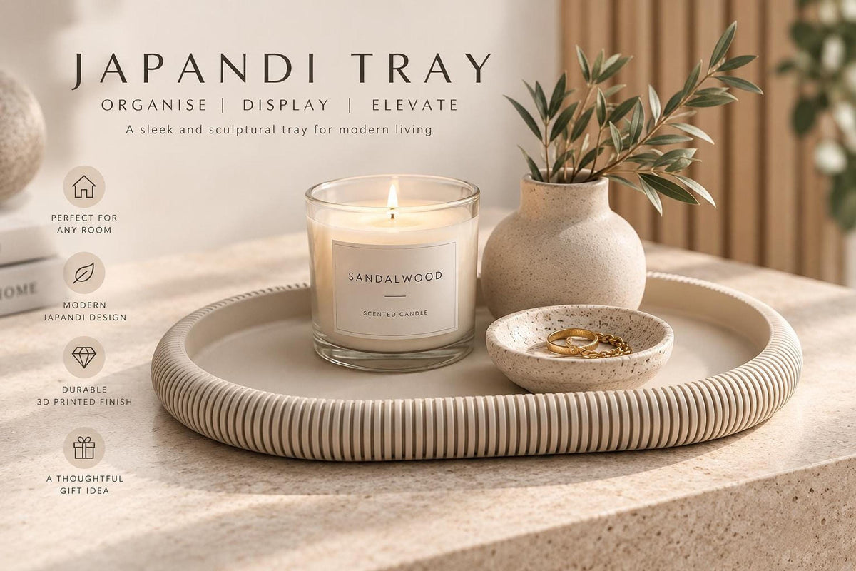Japandi Decorative Tray
