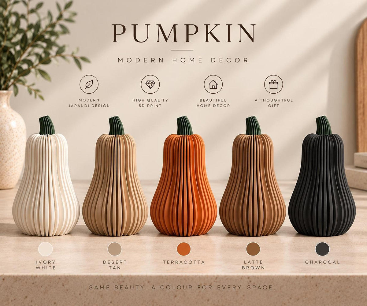 Ribbed Decorative Pumpkins