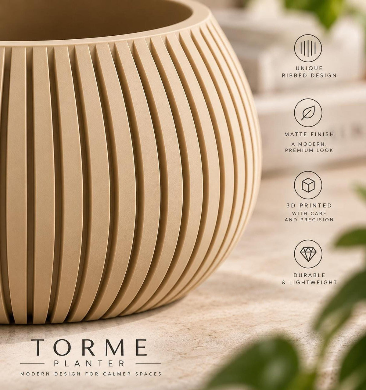 TORME Ribbed Planter