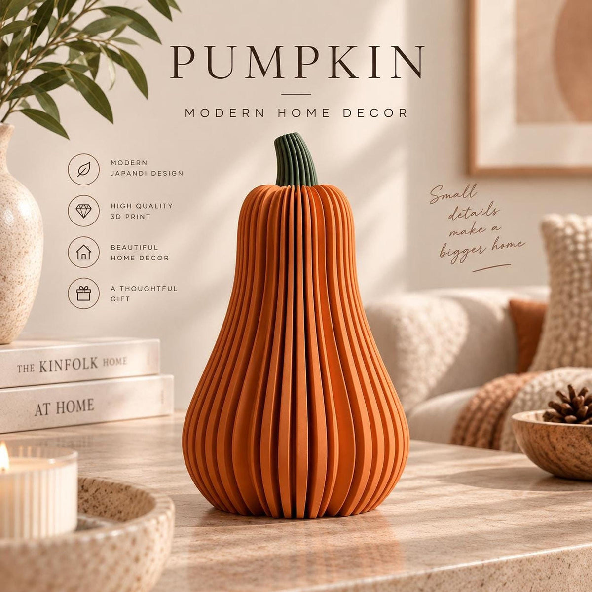 Ribbed Decorative Pumpkins