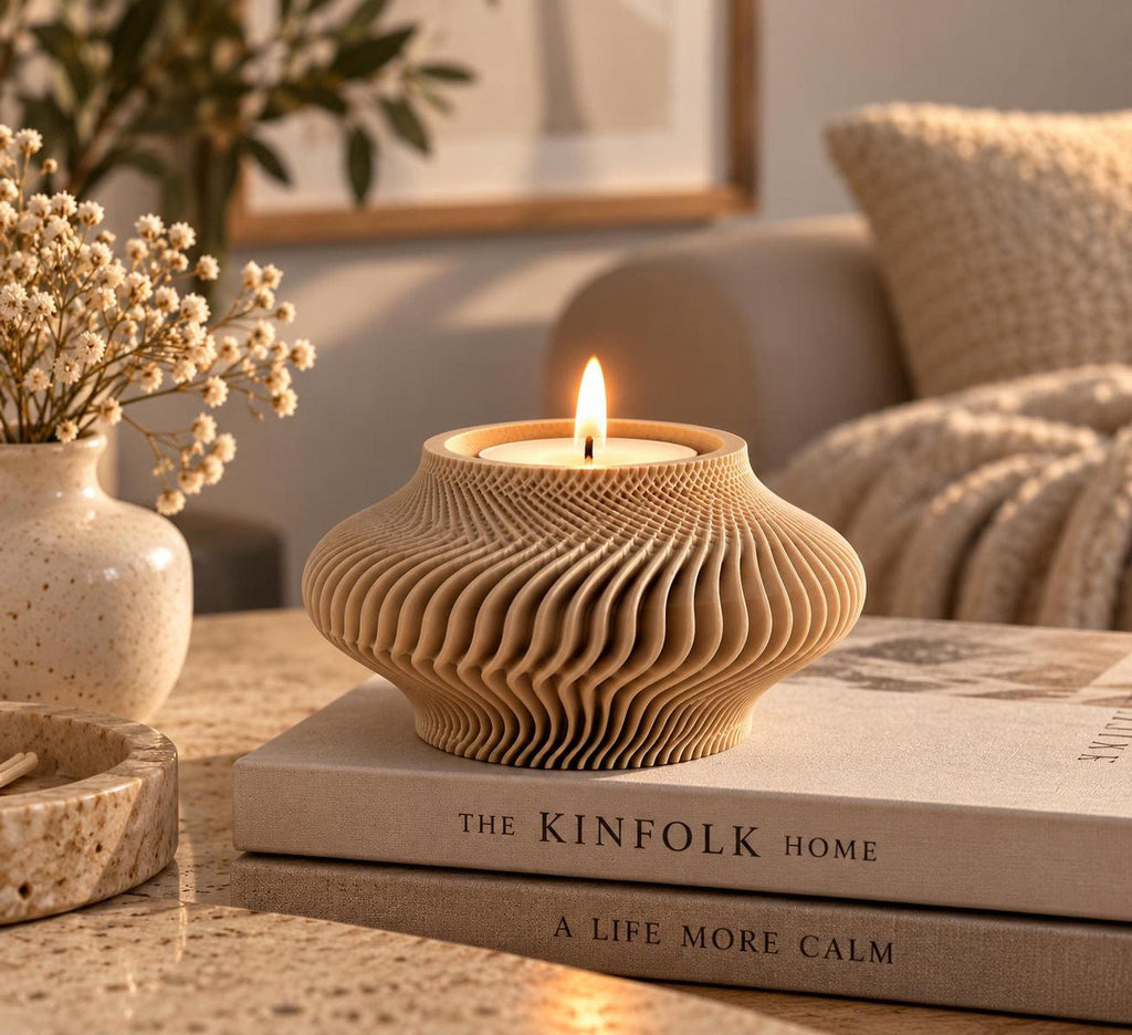 LUNAR Wave Tealight Holder