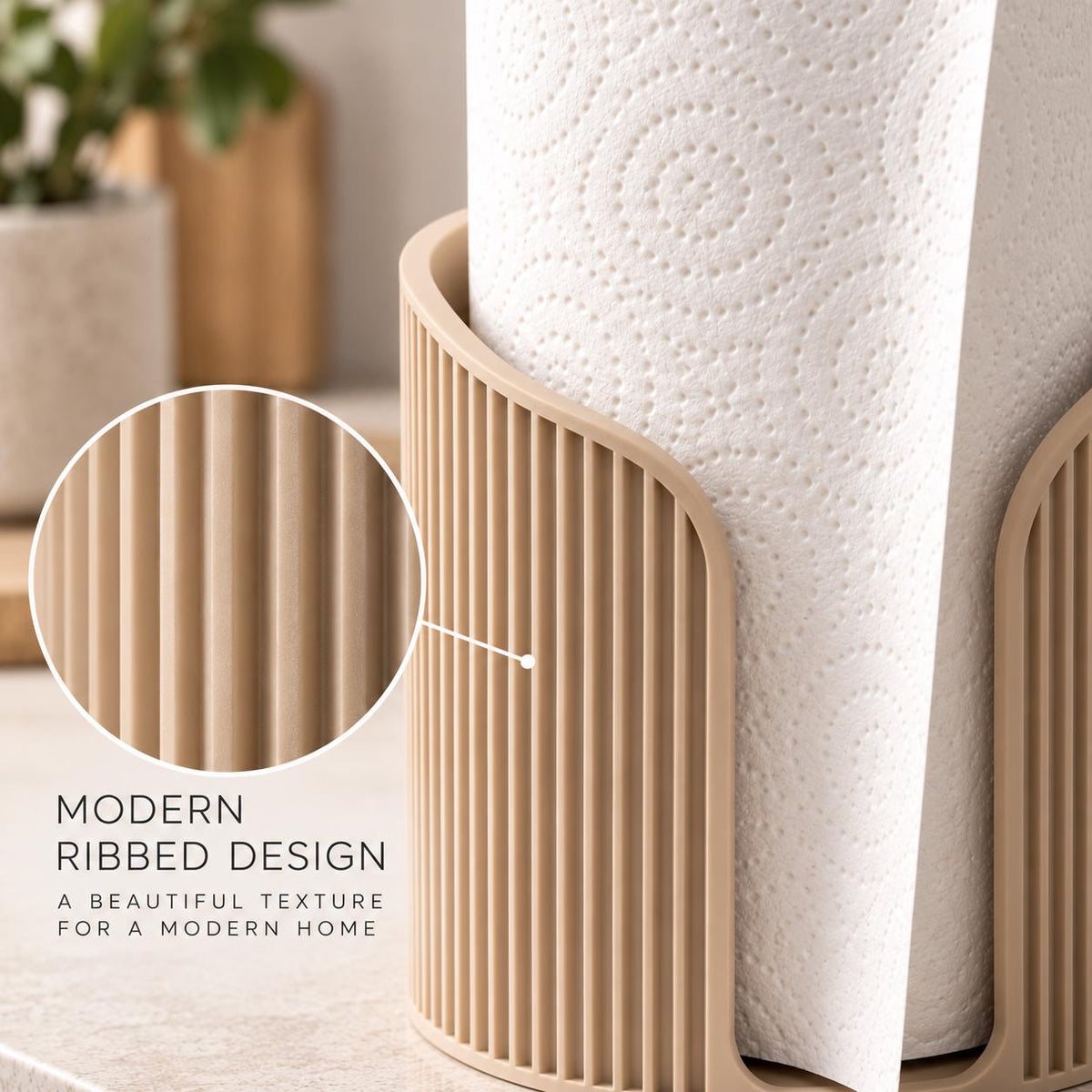Japandi Paper Towel Holder