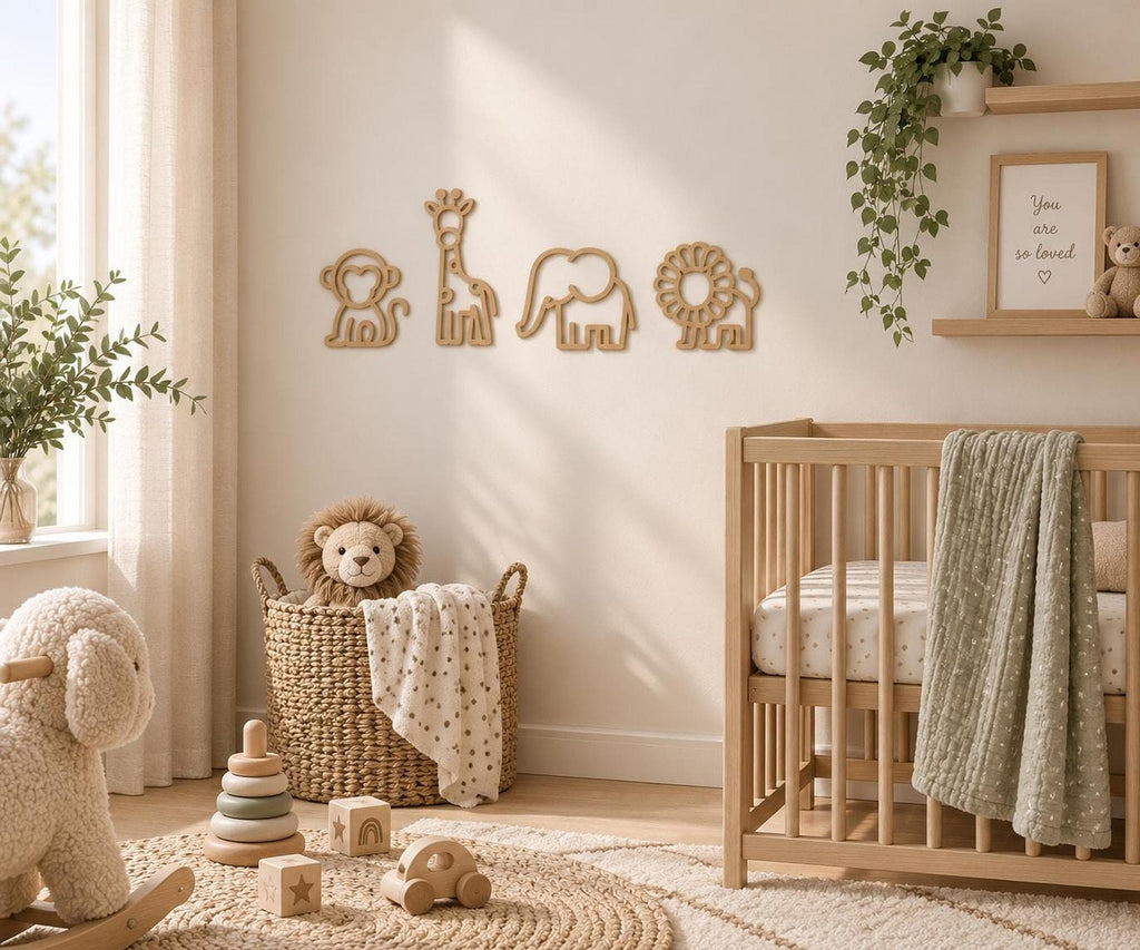 WOODLAND Nursery Wall Art – Set of 3
