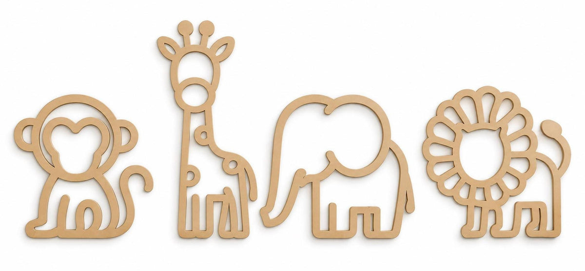 WOODLAND Nursery Wall Art – Set of 3