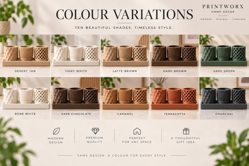 Japandi Mini Planters – Set