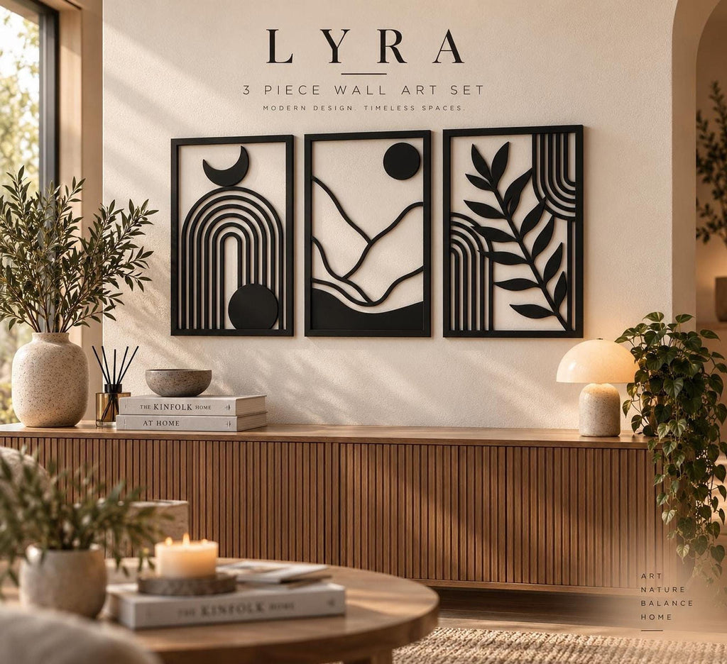 LYRA Minimalist Wall Art – Set of 3