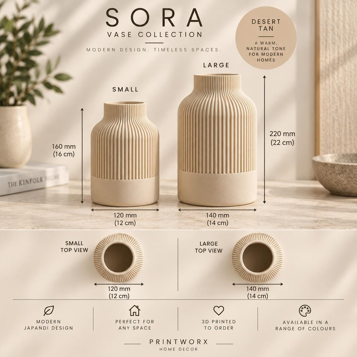 SORA Japandi Vase